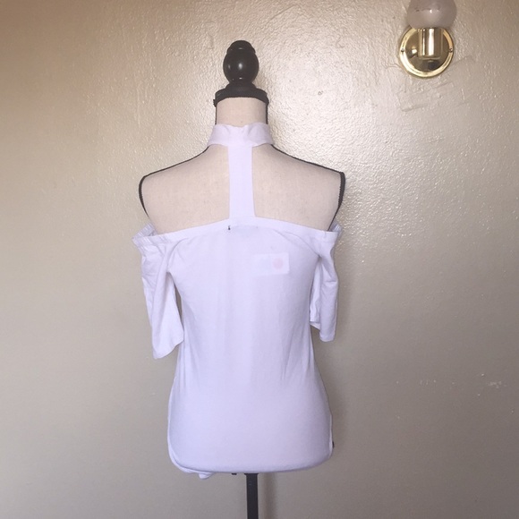 🎉HP🎉Off Shoulder 3/4 Sleeves Choker Bodysuit Top - Picture 8 of 8